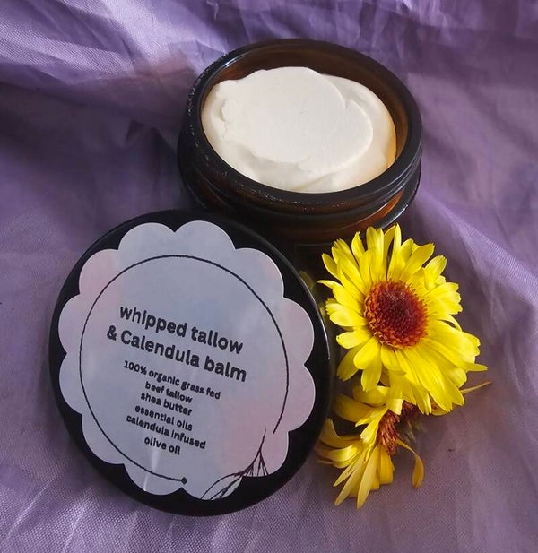 Whipped tallow & calendula balm