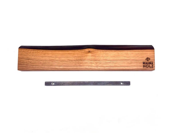 Magna Holz, Walnut Magnet Bar, Neodymium, Natural Bark Edge