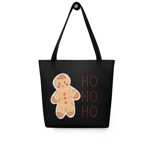 Weihnachten Schwarze Tasche Lebkuchen