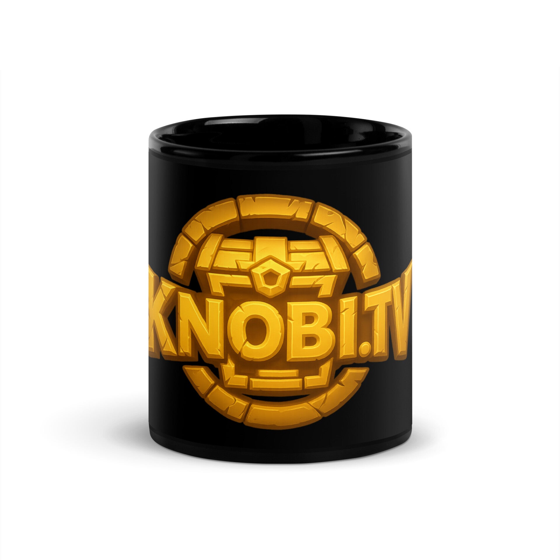 Knobi.TV Tasse schwarz Logo 8.0