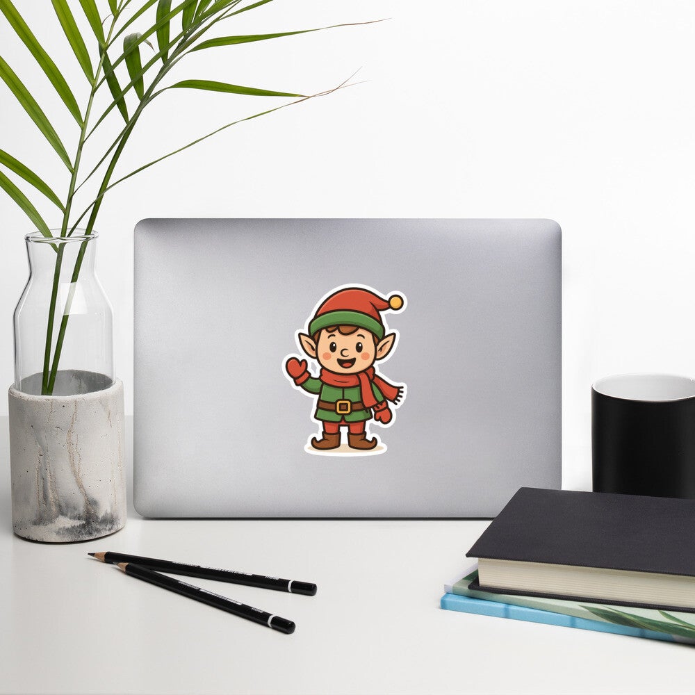 Weihnachten Sticker Elf
