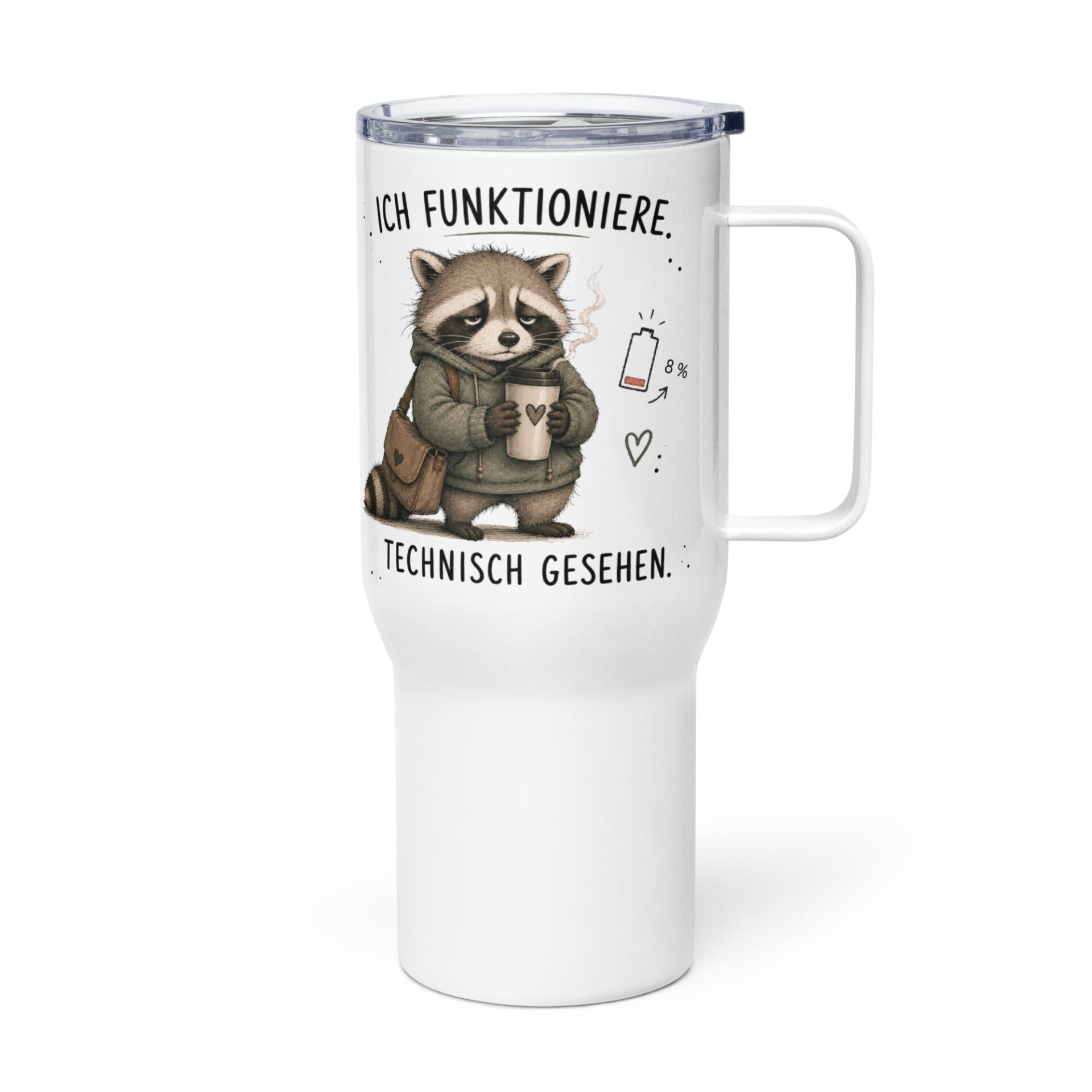 Sozial überfordert Thermobecher 8%