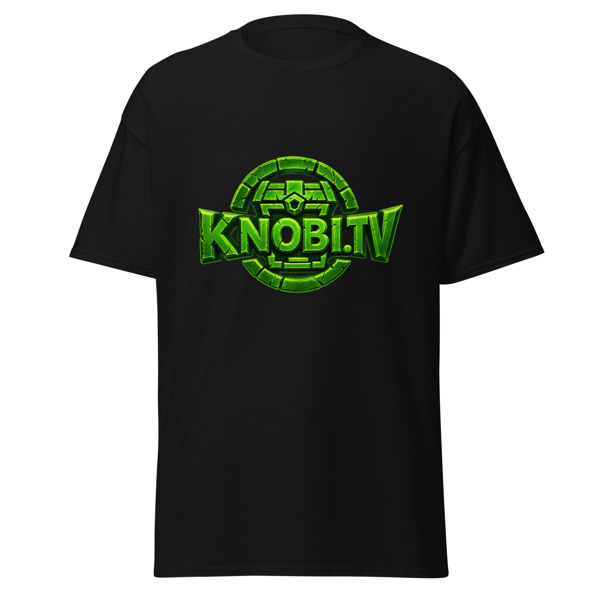 Knobi.TV Shirt Logo Kick schwarz