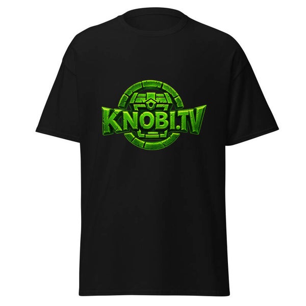 Knobi.TV Shirt Logo Kick schwarz