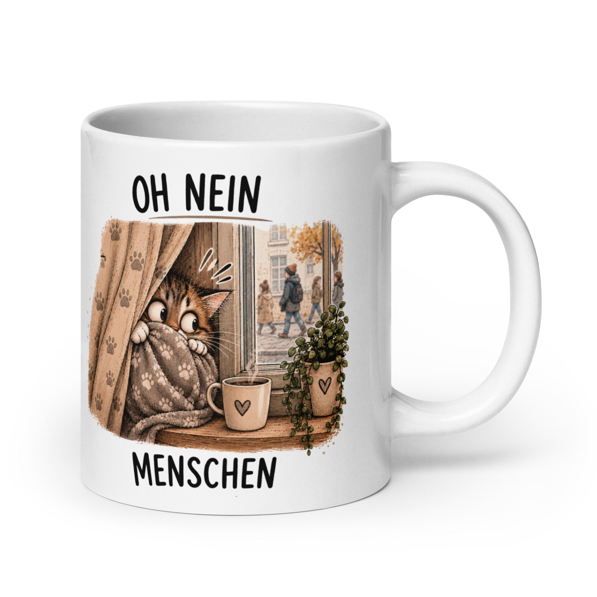 Sozial überfordert Tasse Menschen