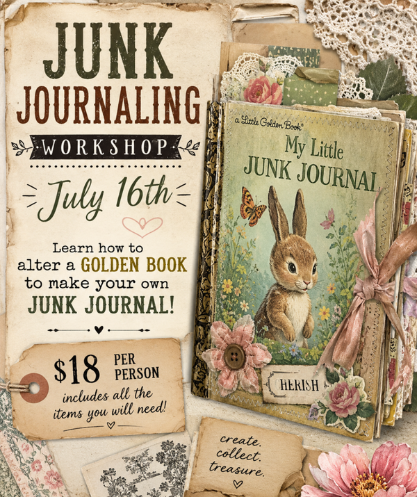 Junk Journaling Workshop - Altered Golden Books