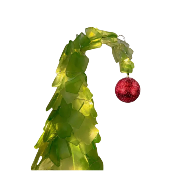 Grinch Sea Glass Christmas Trees