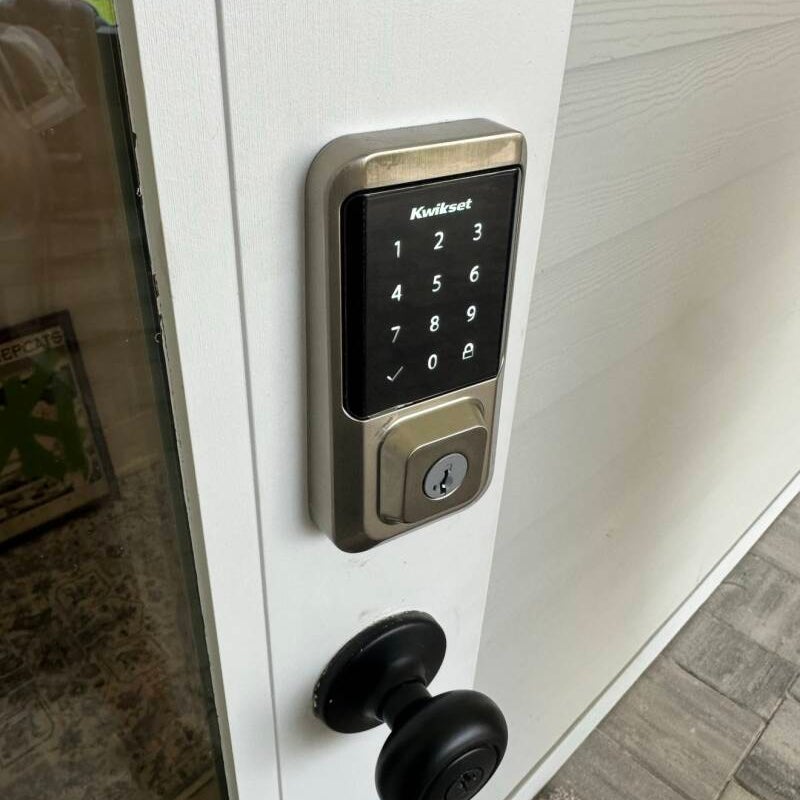 Residential lock rekey after lockout