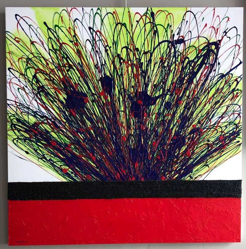 n°18-toile-1m x 1m-peinture-acrylique