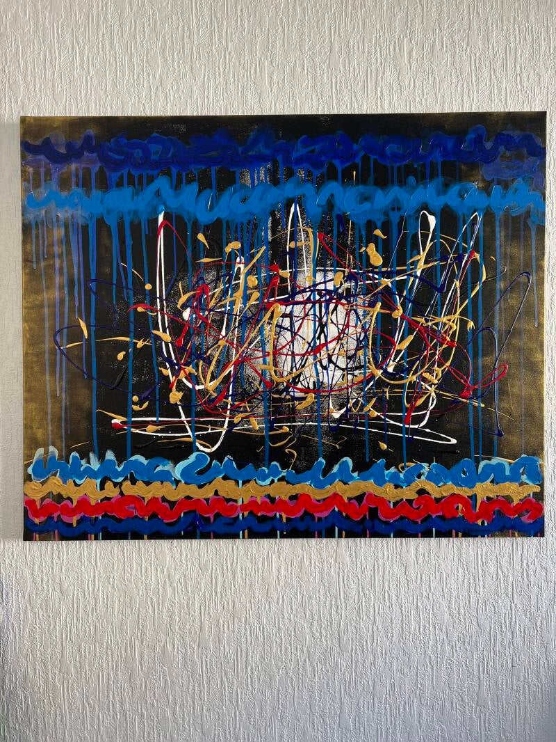 N°27-toile-1mx81cm- acrylique         