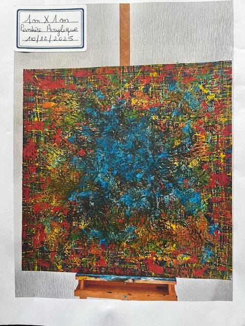 N°36 - 1m x1m - acrylique