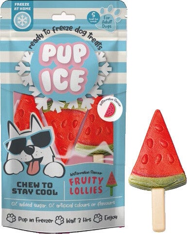 Pup Ice Fruit Lollie Watermeloen P/3