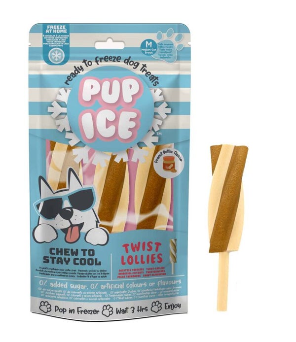 Pup Ice Twist Lollie Pindakaas P/3