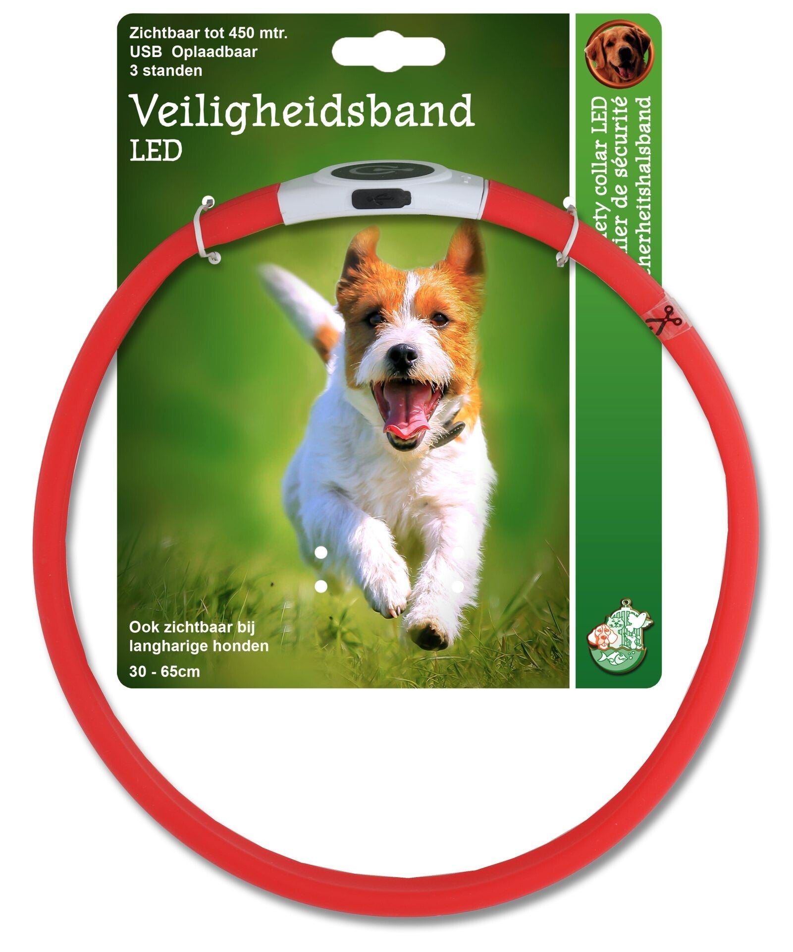 LED Veiligheidshalsband Breed