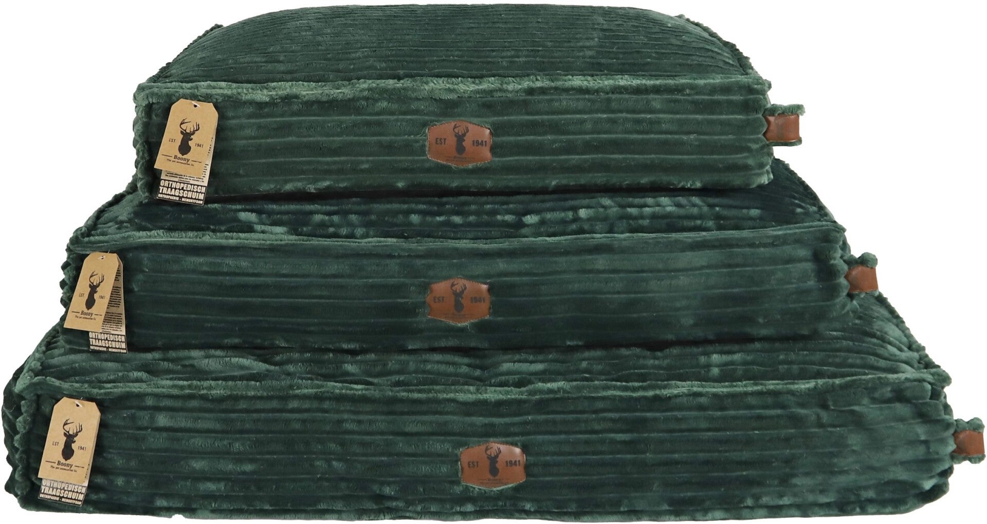 Est. 1941 Orthopedisch Ligkussen Velvet Corduroy Pine Green