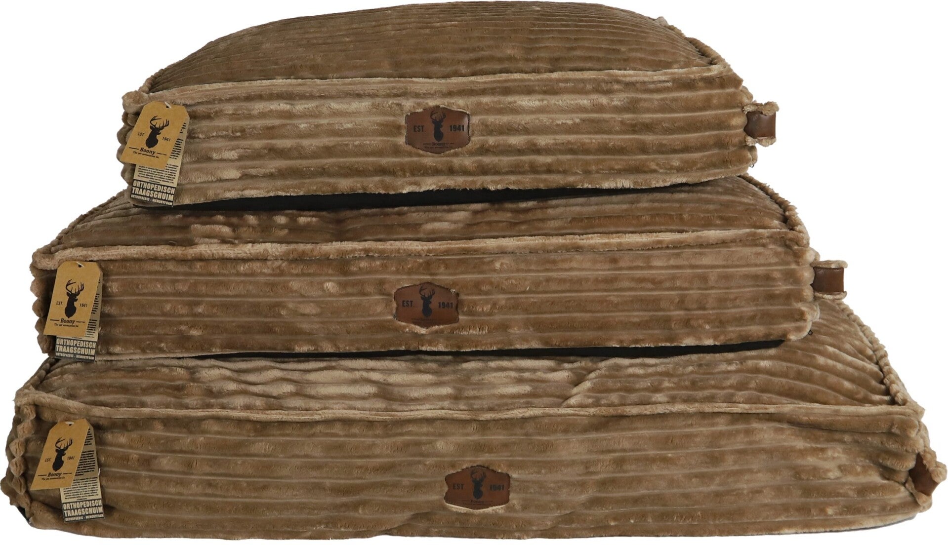 Est. 1941 Orthopedisch Ligkussen Velvet Corduroy Acorn Brown