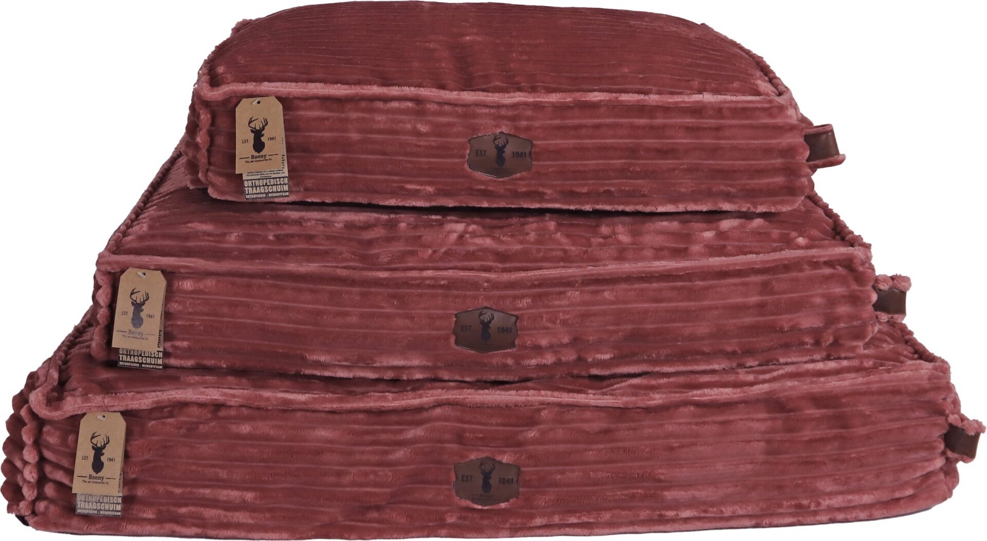 Est. 1941 Orthopedisch Ligkussen Velvet Corduroy Dusty Pink