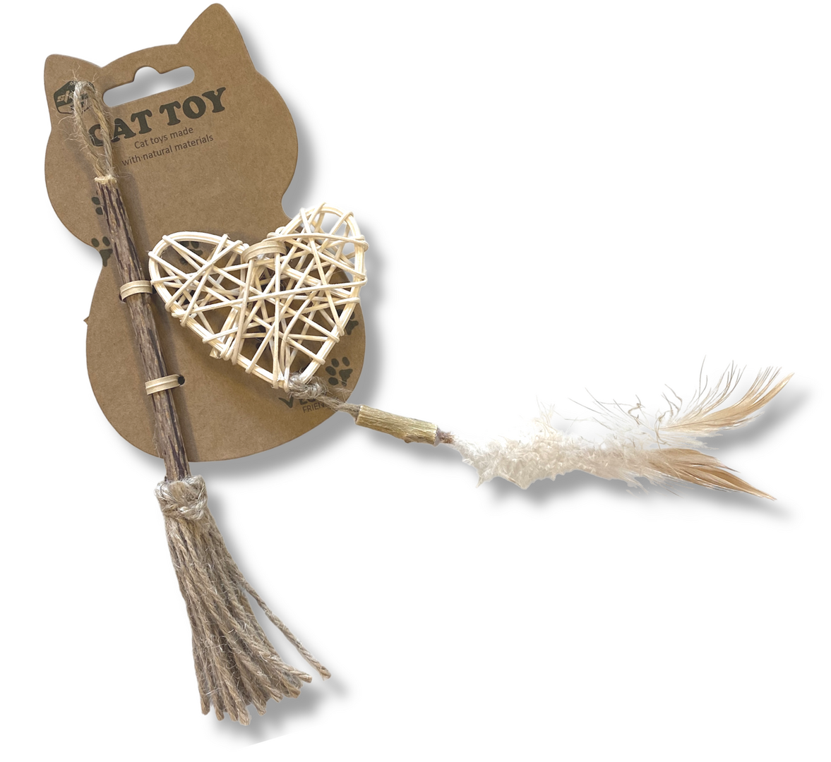 Natural Cat Toy Duo Hart