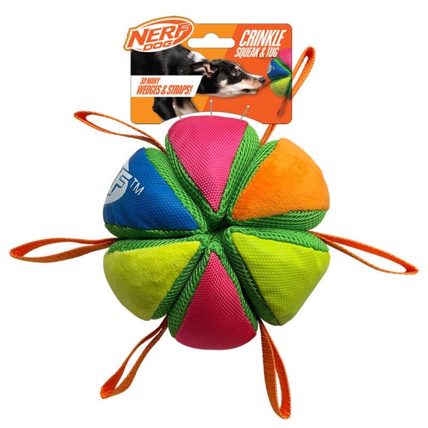 Nerf Crinkle, Squeak & Tug Ball