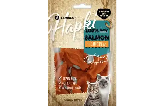 Hapki Visjes Zalm & Kip 50 gram