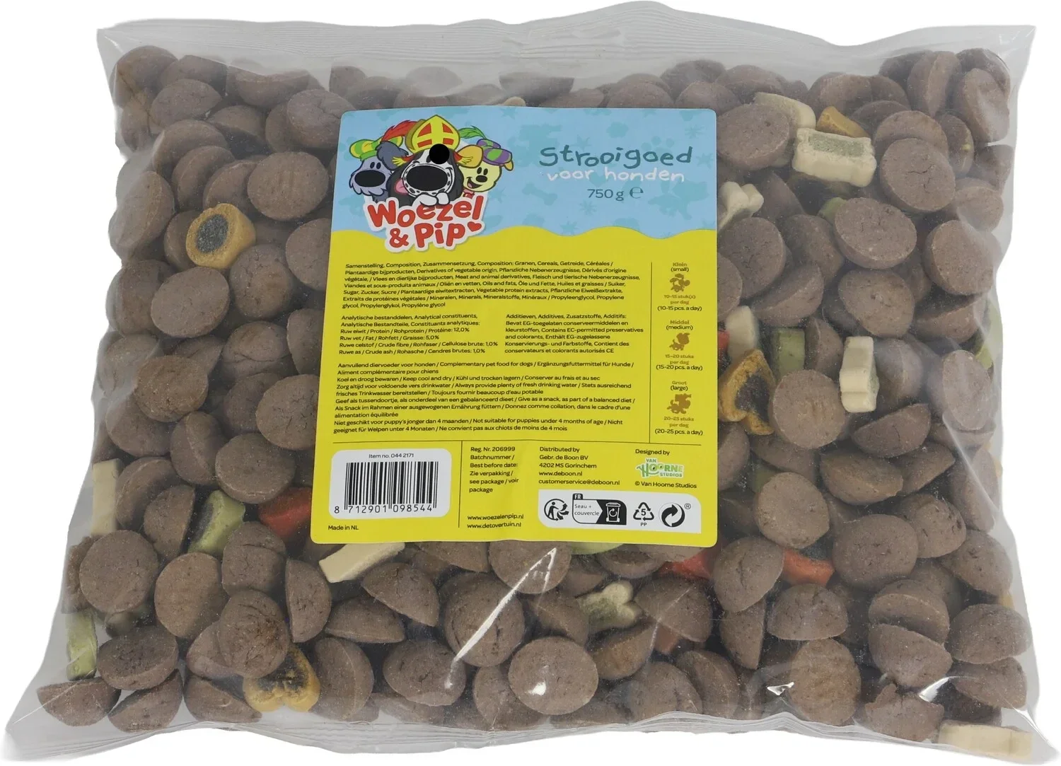 Woezel & Pip Sinterklaas Strooigoed Voor Honden 750 gram
