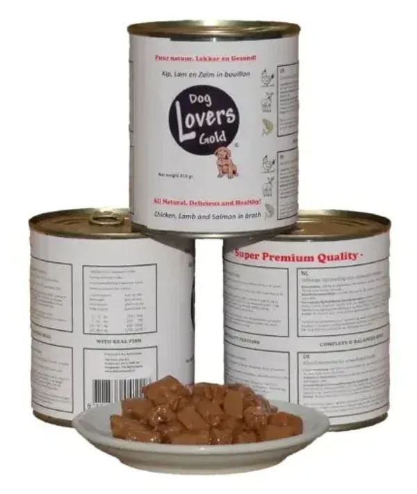 Dog Lovers Gold Kip-Lam-Zalm Blik 800 gram