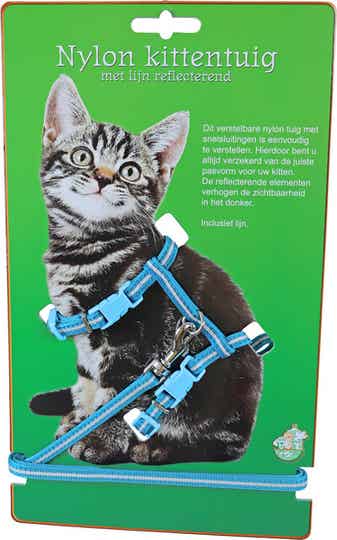 Nylon Kittentuig Met Lijn Reflecterend