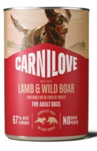 Carnilove Blik Adult Lam & Wild Zwijn 400 gram