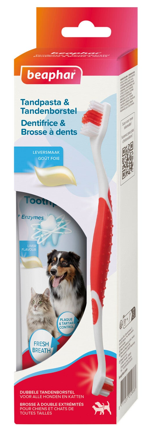 Beaphar Combi-Pack Tandenborstel & Tandpasta