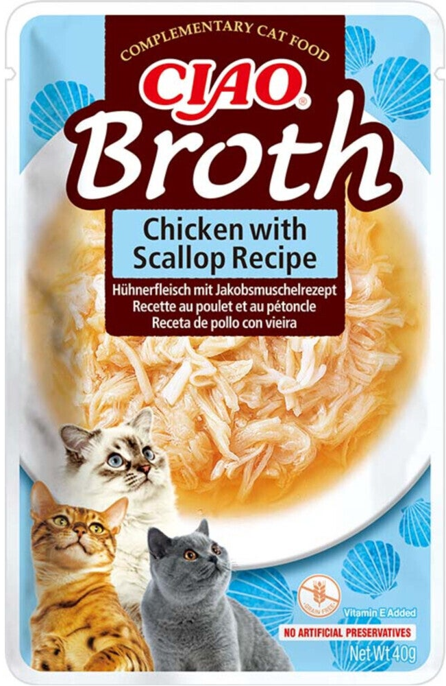 Ciao Broth Kip & Sint Jacobsschelp 40 gram