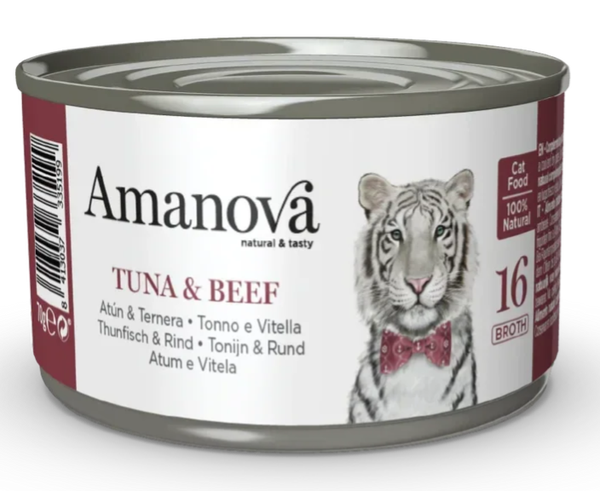 Amanova Tonijn & Rundvlees Bouillon 70 gram