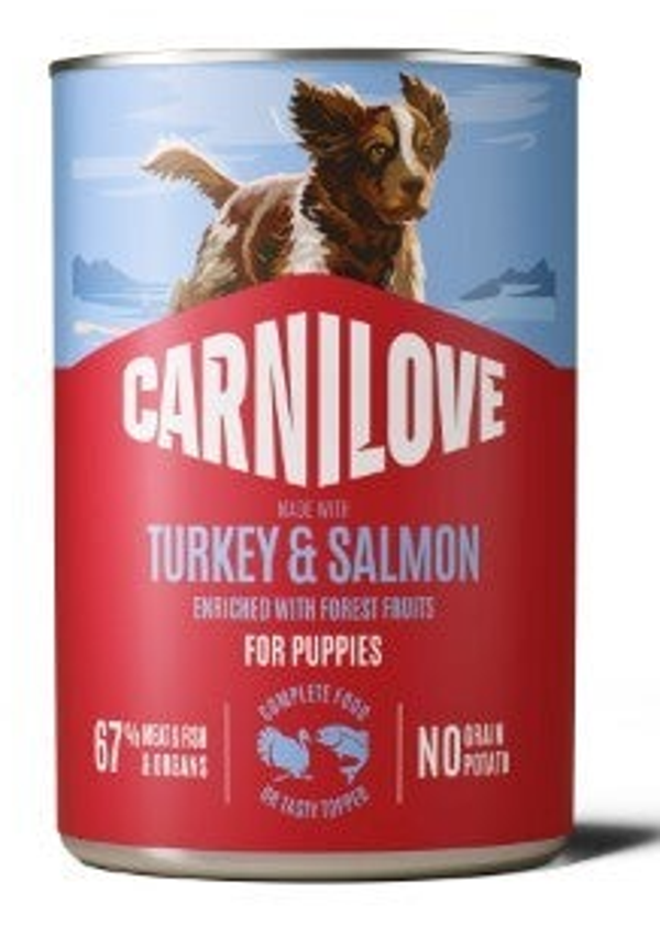 Carnilove Blik Puppy Zalm & Kalkoen 400 gram