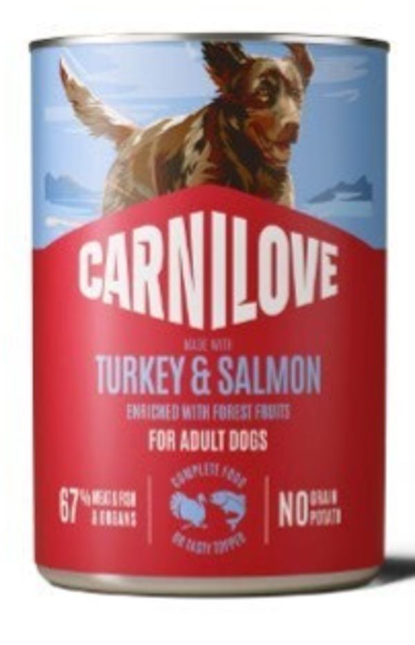 Carnilove Blik Adult Kalkoen & Zalm 400 gram