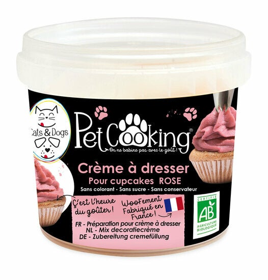 Petcooking Decoratie Crème Roze 150 gram