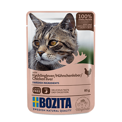 Bozita Pouch Kippenlever In Gelei 85 gram