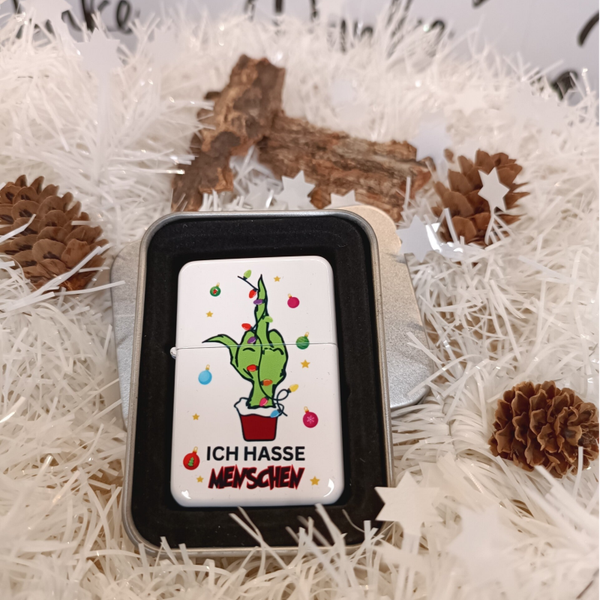 Benzinfeuerzeug Ich hasse Menschen