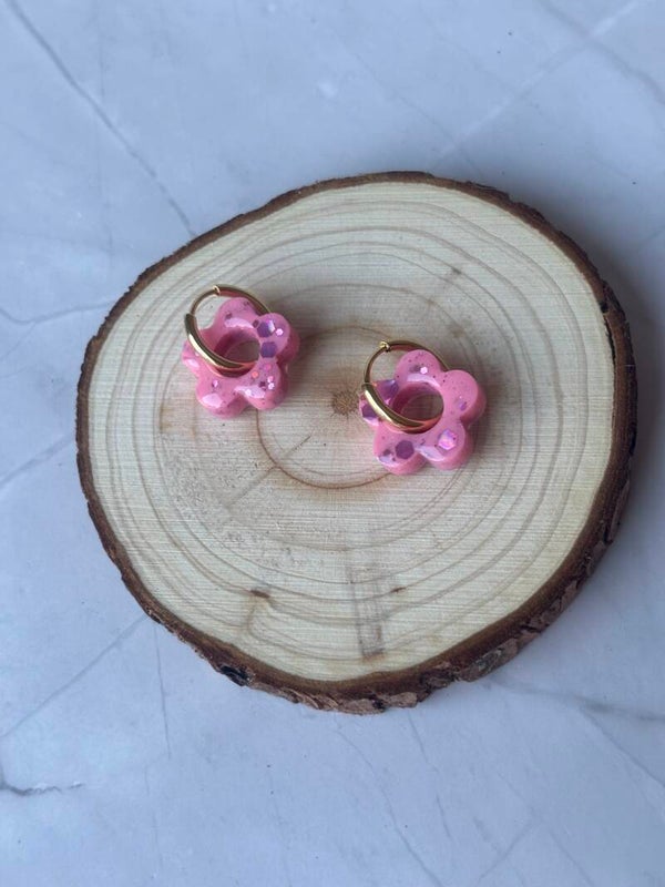 Les fleurs de joie rose-bonbon