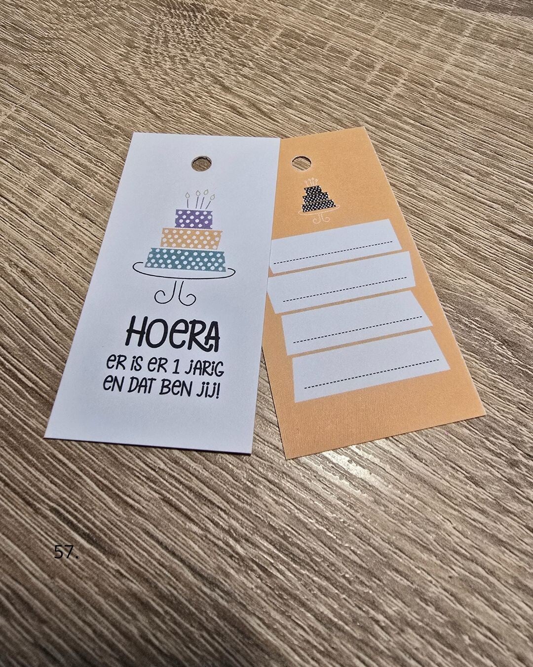 Cadeaulabelset 57 - 80 stuks