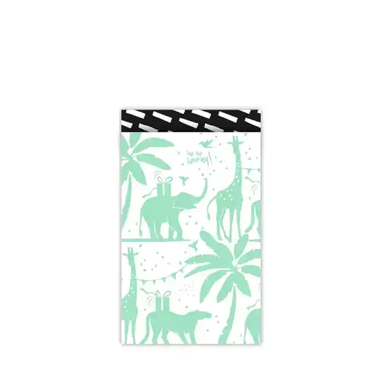Cadeauzakje M | Tropical Party Groen