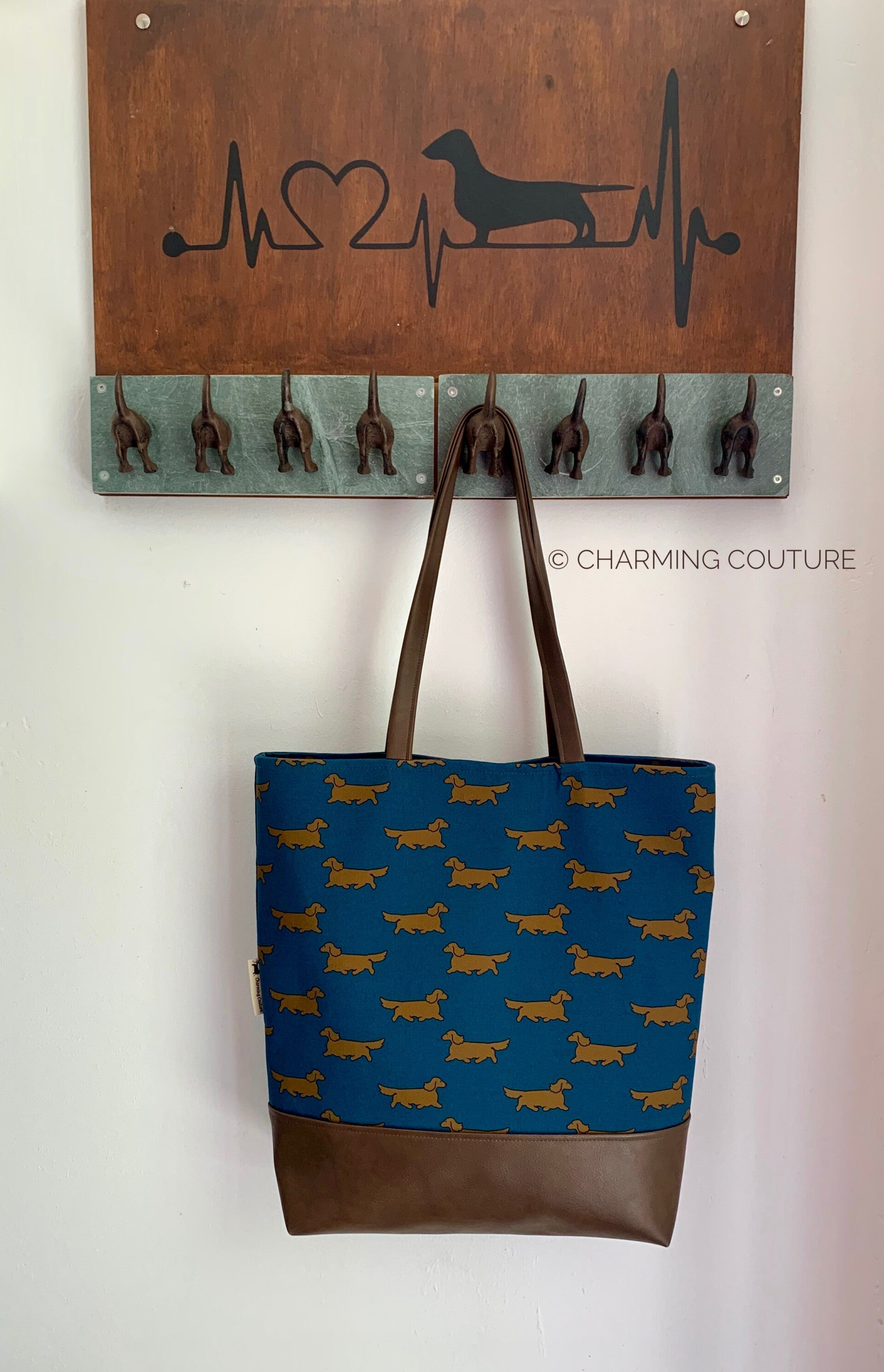 Tote Bag - Long haired dachshunds