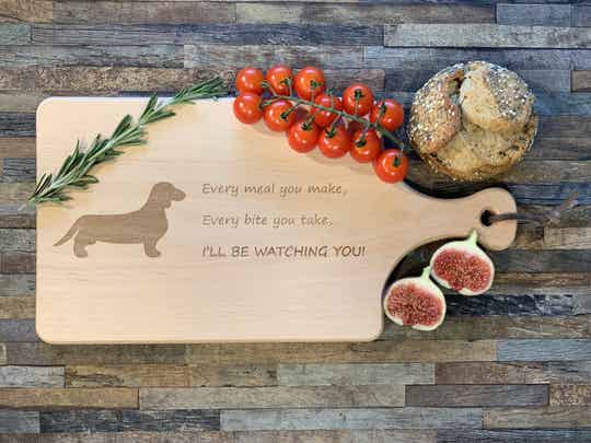 Serving Board Short-haired Dachshund