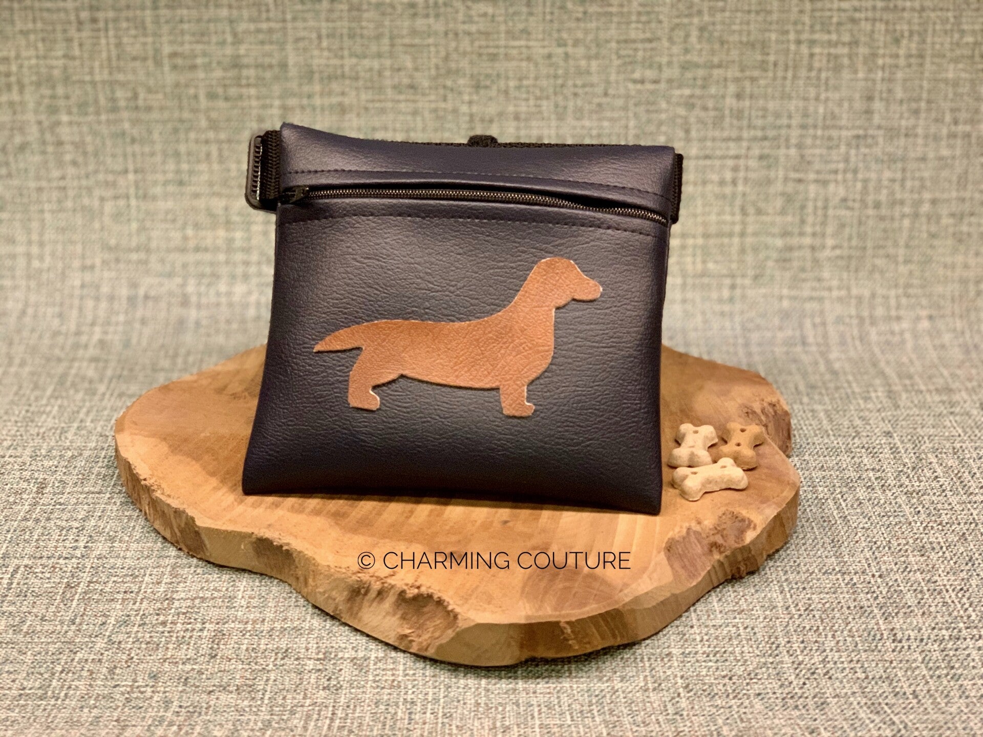 Heuptasje donkerblauw korthaar