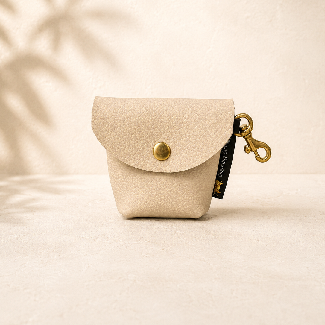 Sand - Luxe Lederen Zakjeshouder