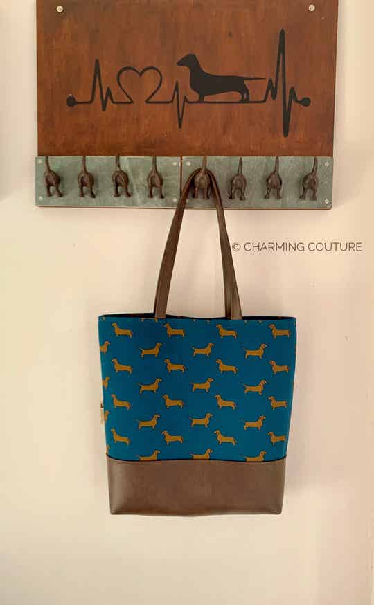 Shopper blauw korthaar