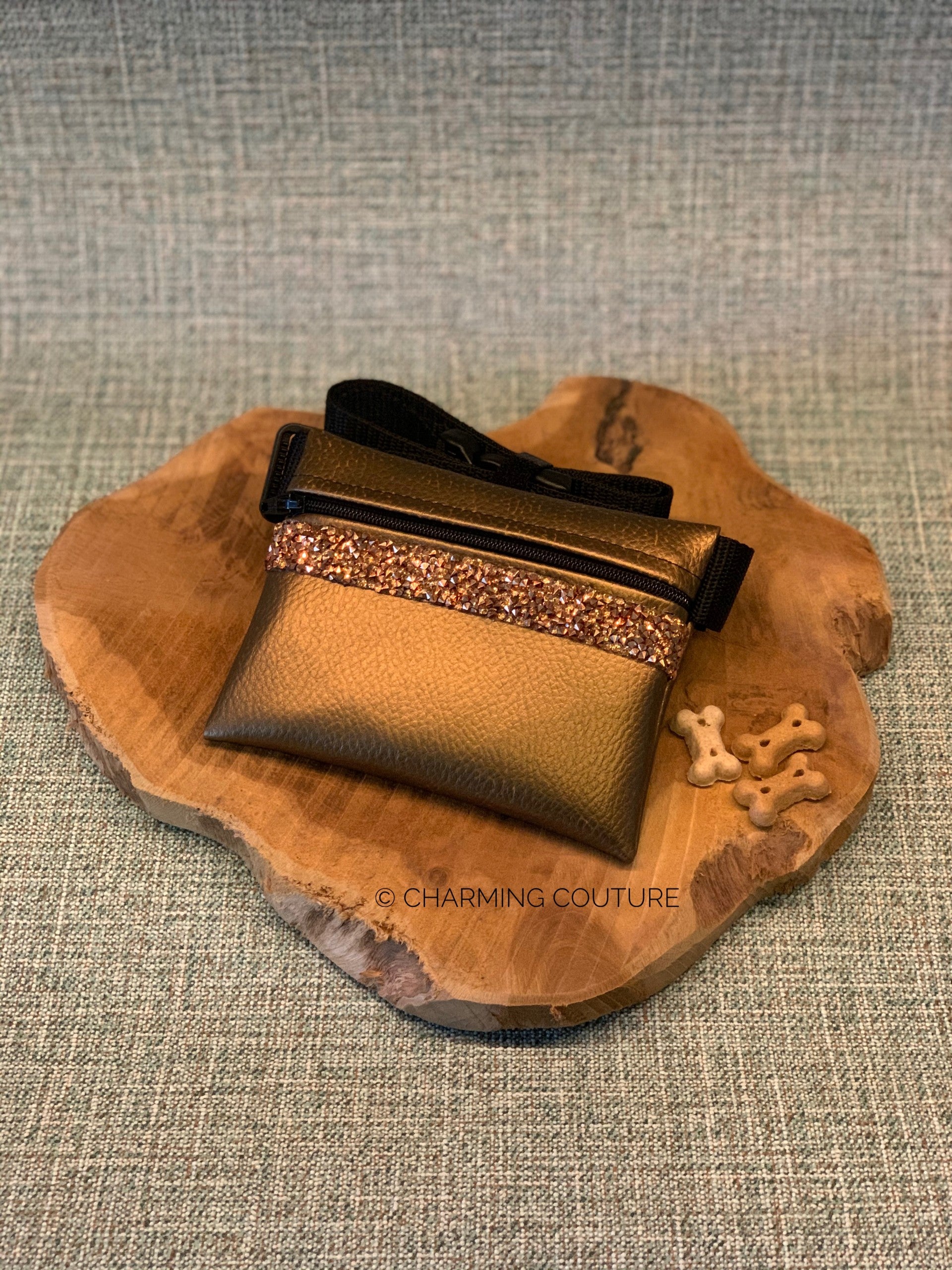 Treat Bag - Copper with Rose Gold Strass Stones