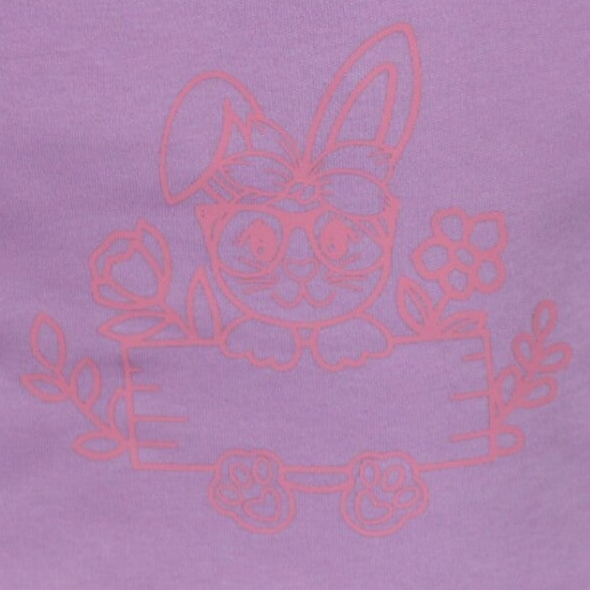 Body "Paars met konijntje"
