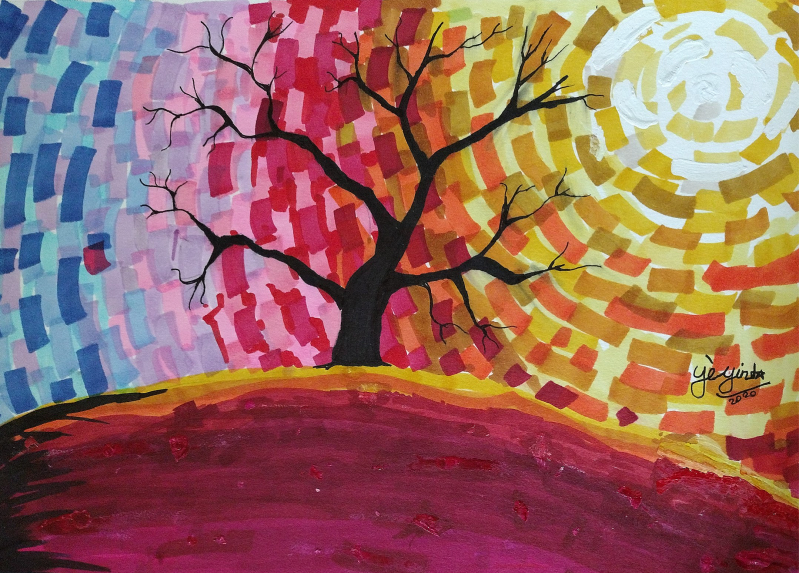 Dusk on a Hill by Ye Yint 2020