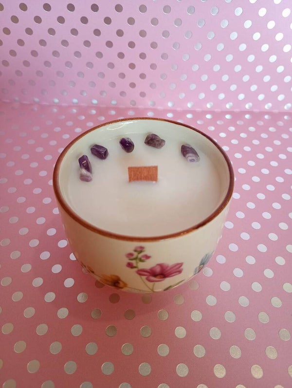 Tasse Fleuri ( Améthiste )