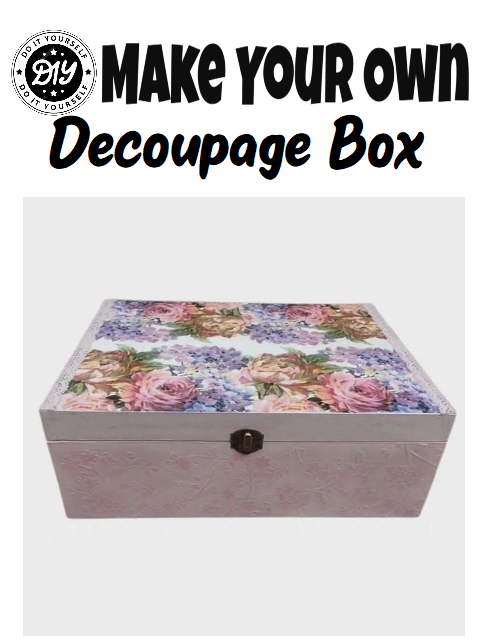 DIY Make Your Own Decoupage Trinket Box