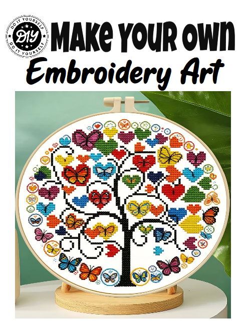 DIY Tree of Life Embroidery Art